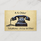 Altes Telefonbild Visitenkarte (Vorderseite)