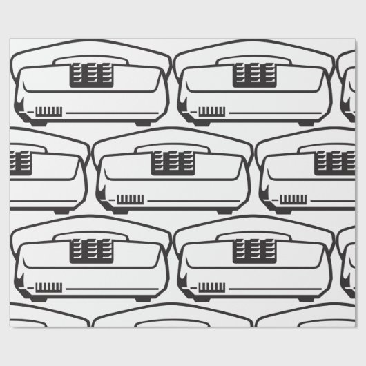 Altes Telefonsymbol Geschenkpapier (Flach)