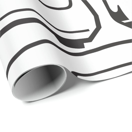 Altes Telefonsymbol Geschenkpapier (Rolleneckpunkt)