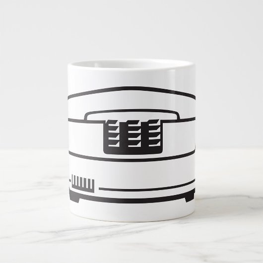 Altes Telefonsymbol Jumbo-Tasse