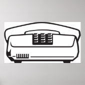 Altes Telefonsymbol Poster (Vorne)