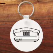 Altes Telefonsymbol Schlüsselanhänger (Vorderseite)