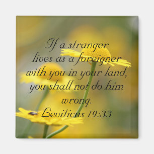 Altes Testament-Bibel-Schrifts-Zitat - Leviticus Magnet