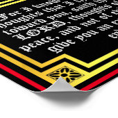 Altes Testament Jeremiah 29 11 illustriertes Zitat Poster (Ecke)