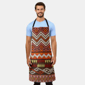 Altes thailändisches Handwerk, peruanischer Teppic Schürze (Getragen)