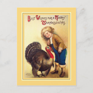 Altes Thanksgiving Feiertagspostkarte