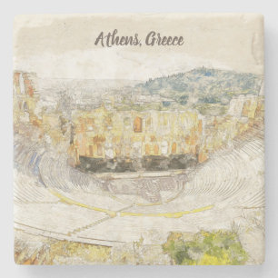 Altes Theater Herodion Stone Untersetzer - Athen