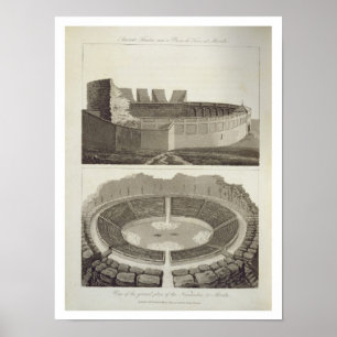 Altes Theater, heute Plaza de Toros und Ausblick Poster