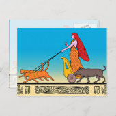 Altes Thema Postkarte (Vorne/Hinten)