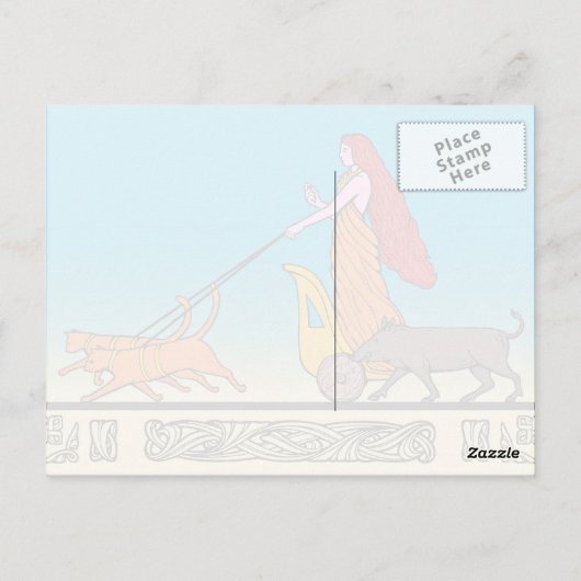 Altes Thema Postkarte (Rückseite)