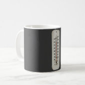 altes Thermometer Kaffeetasse (Vorderseite Links)