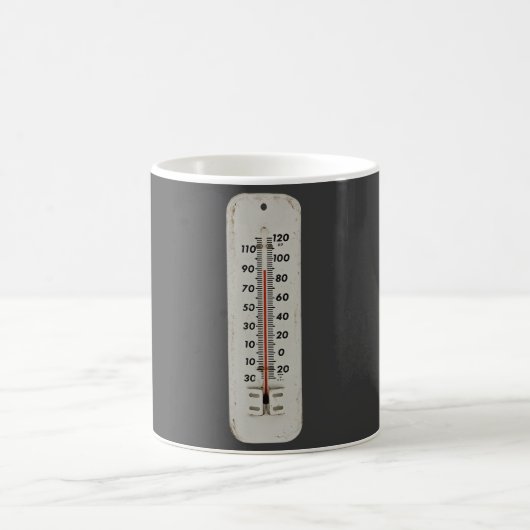 altes Thermometer Kaffeetasse (Mittel)