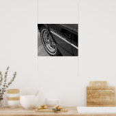 Altes Thunderbird Black and White Poster (Küche)