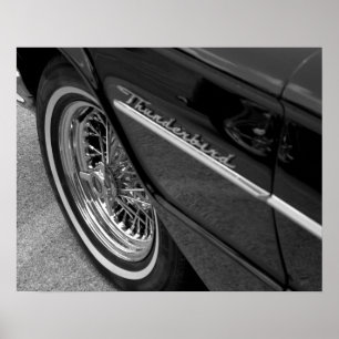 Altes Thunderbird Black and White Poster