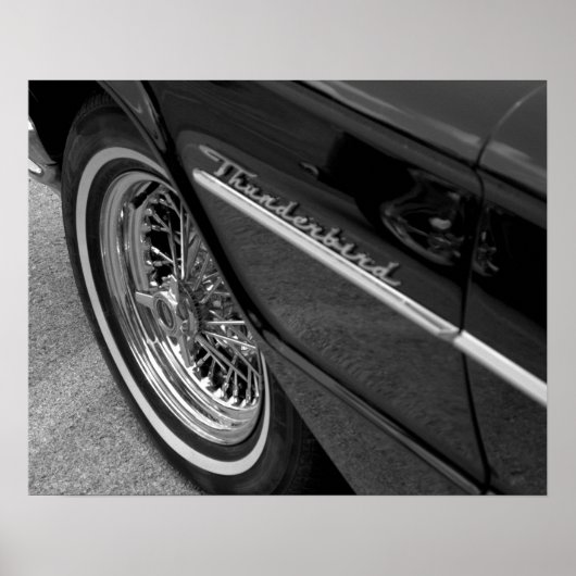 Altes Thunderbird Black and White Poster (Vorne)