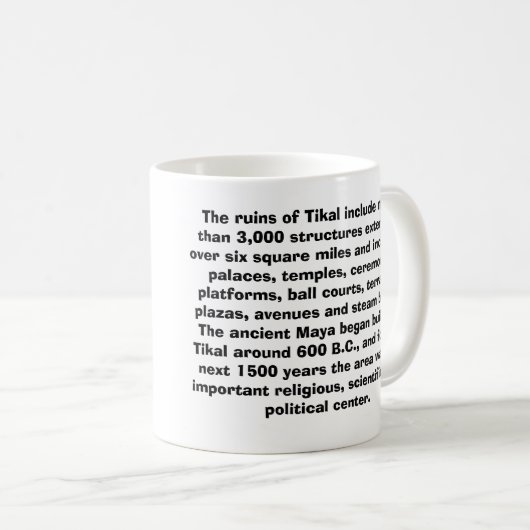 Altes Tikal Kaffeetasse (VorderseiteRechts)