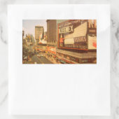 Altes Times Square Rechteckiger Aufkleber (Tasche)