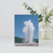 Altes tödliches Ausbrechen im Yellowstone Postkarte (Stehend Vorderseite)