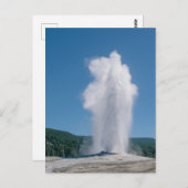 Altes tödliches Ausbrechen im Yellowstone Postkarte (Vorne/Hinten)