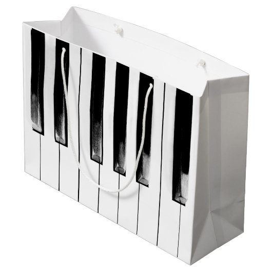 Altes Torn Piano Cool Spaß Große Geschenktüte (Rückseite Schrägansicht)