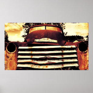 Altes tschechisches Landfahrzeug Poster