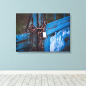 Altes Türschloss Leinwanddruck (Insitu (Holzboden))