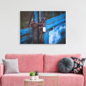 Altes Türschloss Leinwanddruck (Insitu (Wohnzimmer))