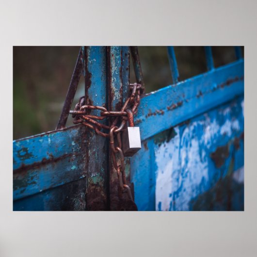 Altes Türschloss Poster (Vorne)