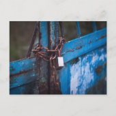 Altes Türschloss Postkarte (Vorderseite)