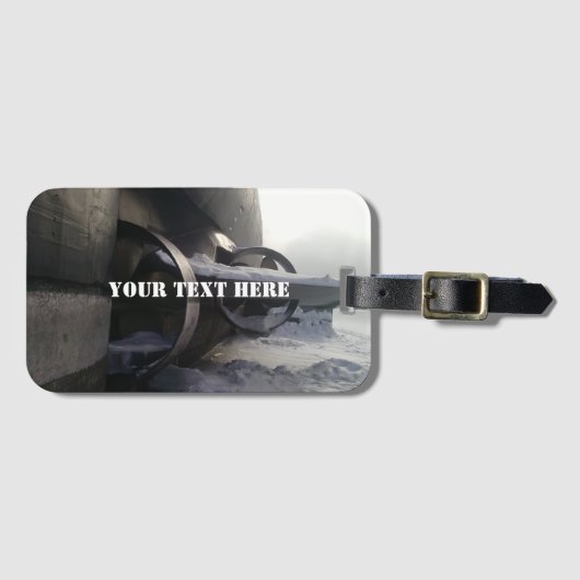 Altes U-Boot Gepäckanhänger (Vorderseite (Horizontal))