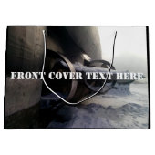 Altes U-Boot Große Geschenktüte (Vorderseite)