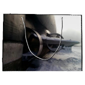 Altes U-Boot Große Geschenktüte (Rückseite)