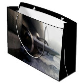 Altes U-Boot Große Geschenktüte (Rückseite Schrägansicht)