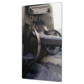 Altes U-Boot im Schnee Klemmbrett (Links)