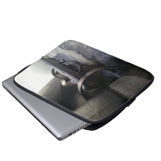 Altes U-Boot Laptopschutzhülle (Vorne Knopf)