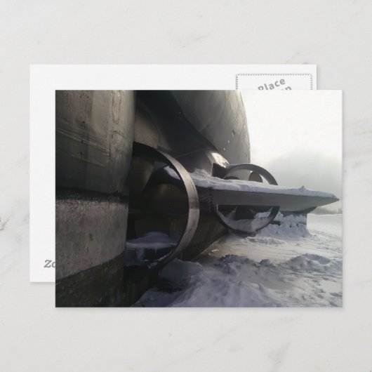 Altes U-Boot Postkarte (Vorne/Hinten)