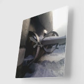 Altes U-Boot Quadratische Wanduhr (Winkel)