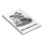 Altes überdachtes Pilzhaus Notizblock (Rechte Seite)