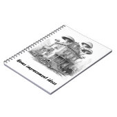 Altes überdachtes Pilzhaus Notizblock (Linke Seite)