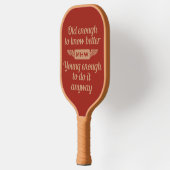 Altes und junges benutzerdefiniertes Monogramm Pickleball Schläger (Links)