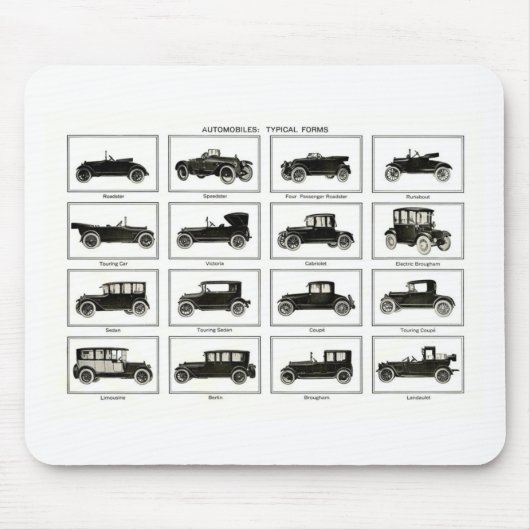 Altes und klassisches Auto (Retro-Auto): Oldtimer Mousepad (Vorne)