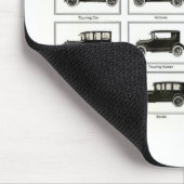Altes und klassisches Auto (retro Auto): Vintage Mousepad (Ecke)