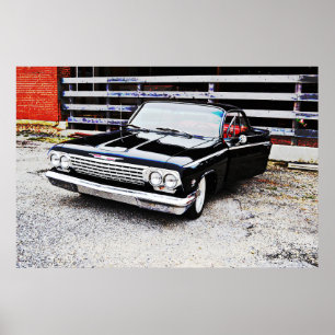 Altes und klassisches Schwarz Impala Kunstposter Poster