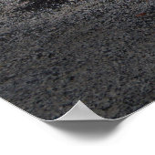 Altes und klassisches Weißkorvettenwagenposter Poster (Ecke)