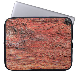 Altes und rustikales Holz, Holzfläche, Hintergrund Laptopschutzhülle