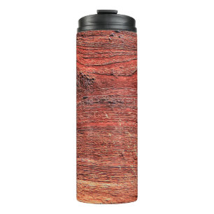 Altes und rustikales Holz, Holzfläche, Hintergrund Thermosbecher