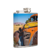 Altes und verlassenes Auto in Solitaire, Namibia Flachmann (Rechts)
