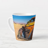 Altes und verlassenes Auto in Solitaire, Namibia Milchtasse (Linke Ecke)