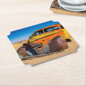Altes und verlassenes Auto in Solitaire, Namibia Untersetzer (angewinkelt)