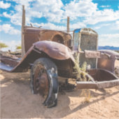 Altes und verlassenes Auto Nr. 3 in Solitaire, Nam Aufkleber (Vorderseite)